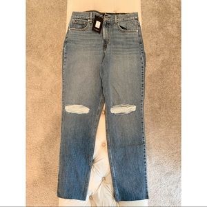 High Rise Mom Jeans.